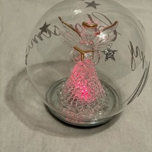 Christmas Angel color changing globe